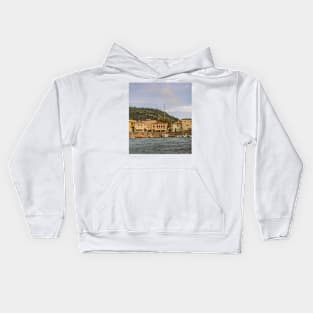 Sailboat in the Gulf of Corinth Kids Hoodie